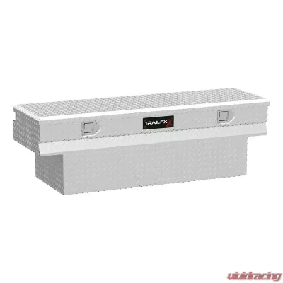 TrailFX Notched Chest Sgl Lid Dia Tread Bright Pol 16 Gauge Alum 59x19.25x17.5 - 152601